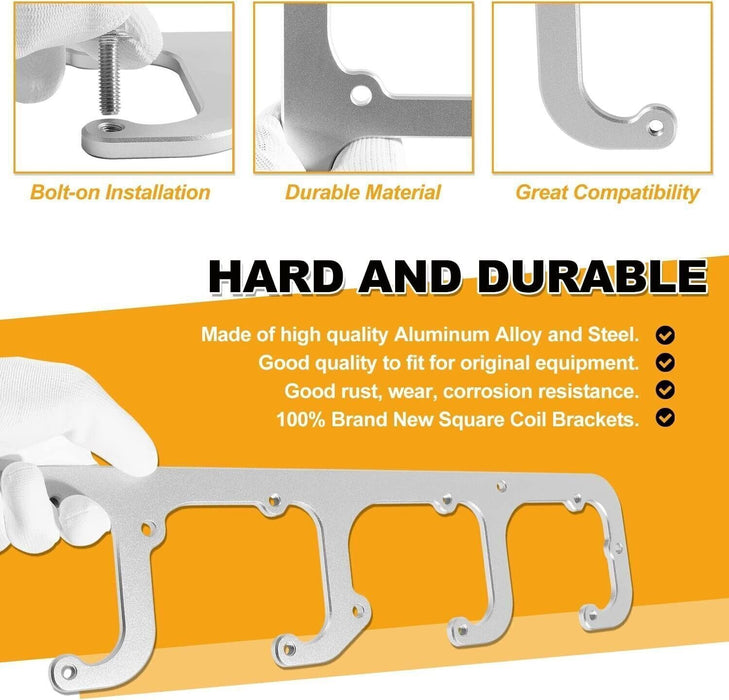 DURAFORCE 12558693 Square Coil Brackets Valve Cover for D514A D510C D581 LSX LQ9 LS6 L92