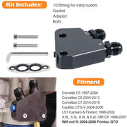 DURAFORCE Oil Cooler Adapter Kit For 97-19 Corvette C5 C6 C7 & GM LS1 LS2 LS3 LS6 Engines