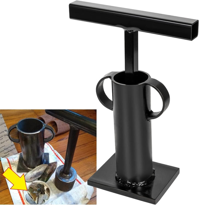 DURAFORCE Rock Crusher Gold Panning Mining Pulverizer Frit Maker Glass Breaker Ore Crusher