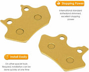 DURAFORCE Front Rear Brake Pads Kit for 2000-2007 Harley Davidson Full Set
