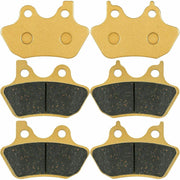 DURAFORCE Front Rear Brake Pads Kit for 2000-2007 Harley Davidson Full Set