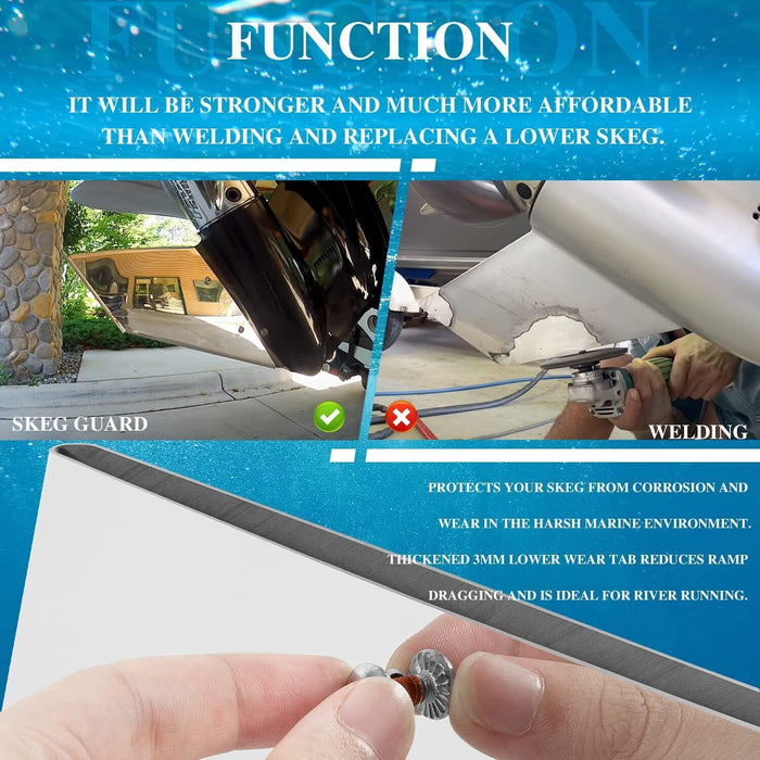DURAFORCE 27031 Skeg Guard Protector for 1991-2023 Mercury Mercruiser Alpha 1 Generation 2