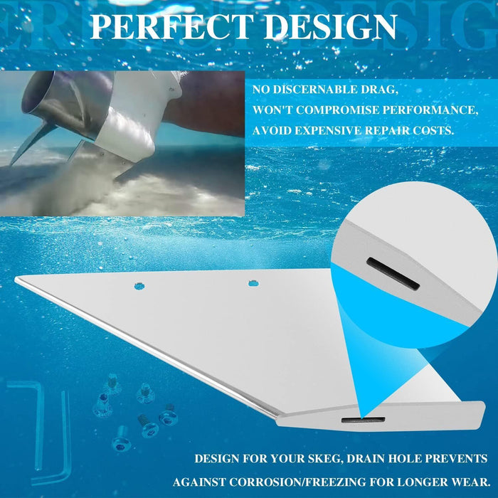 DURAFORCE 27031 Skeg Guard Protector for 1991-2023 Mercury Mercruiser Alpha 1 Generation 2