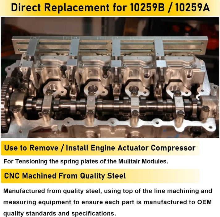 DURAFORCE 10259B Engine Actuator Compressor Assembly Tool Alt 10259A for Fiat MultiAir