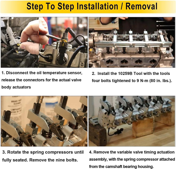 DURAFORCE 10259B Engine Actuator Compressor Assembly Tool Alt 10259A for Fiat MultiAir