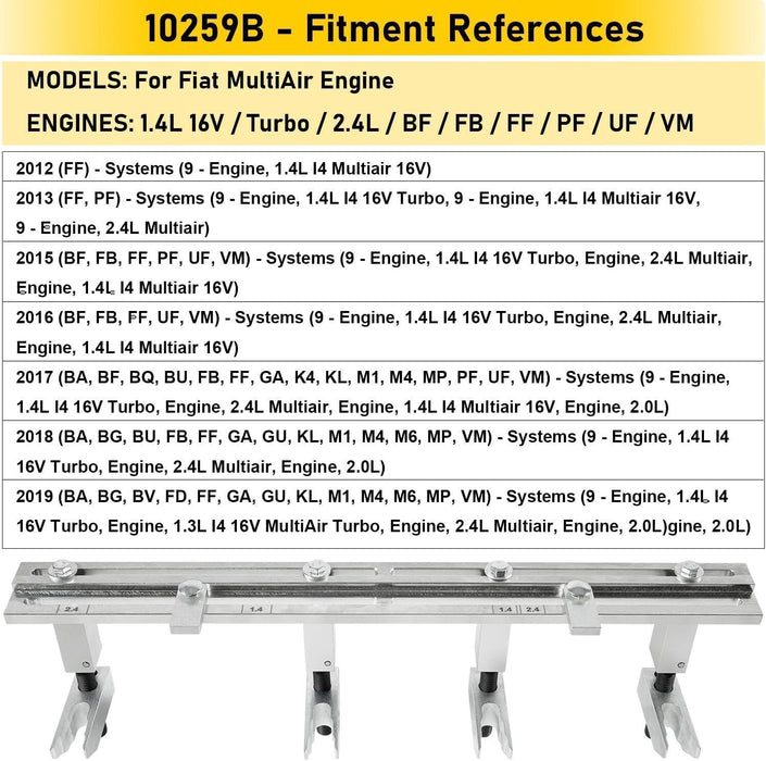 DURAFORCE 10259B Engine Actuator Compressor Assembly Tool Alt 10259A for Fiat MultiAir