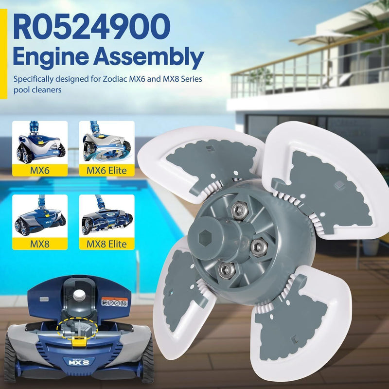 DURAFORCE For Zodiac MX6/MX6EL Baracuda MX8 Pool Cleaner Engine Assembly Parts R0524900