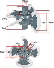 DURAFORCE For Zodiac MX6/MX6EL Baracuda MX8 Pool Cleaner Engine Assembly Parts R0524900