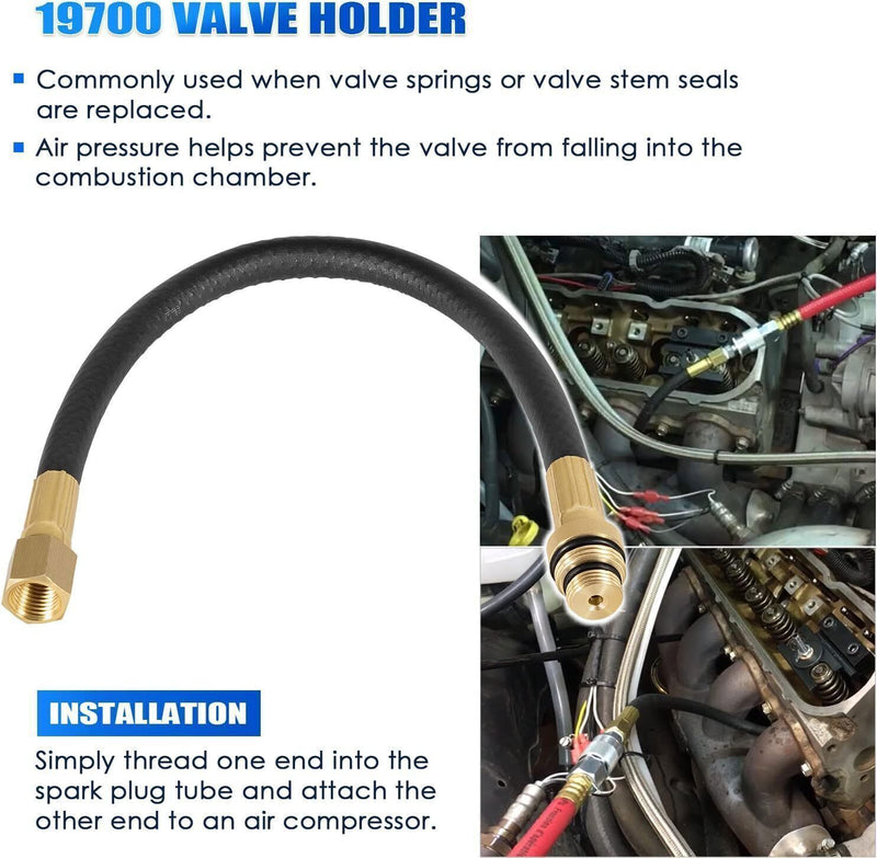 DURAFORCE 36050 Valve Keeper Remover & Valve Stem Seal Pliers & 19700 Air Valve Holder Kit