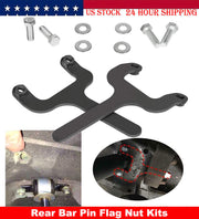 DURAFORCE Rear Bar Pin Flag Nut Kits Shock Mounts for 1984-2001 Jeep Cherokee XJ 4WD 2WD