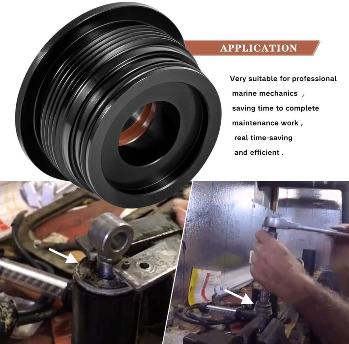 DURAFORCE 1Pcs Trim Tilt Cylinder RAM End Cap Rebuild/Repair Kit for Volvo Penta 290 DP SP