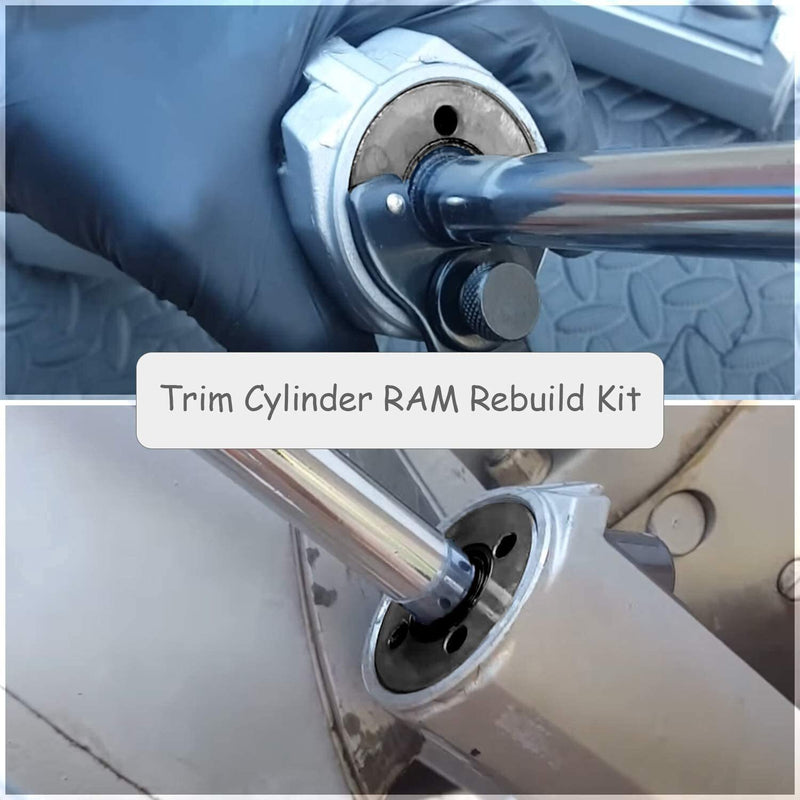 DURAFORCE 1Pcs Trim Tilt Cylinder RAM End Cap Rebuild/Repair Kit for Volvo Penta 290 DP SP