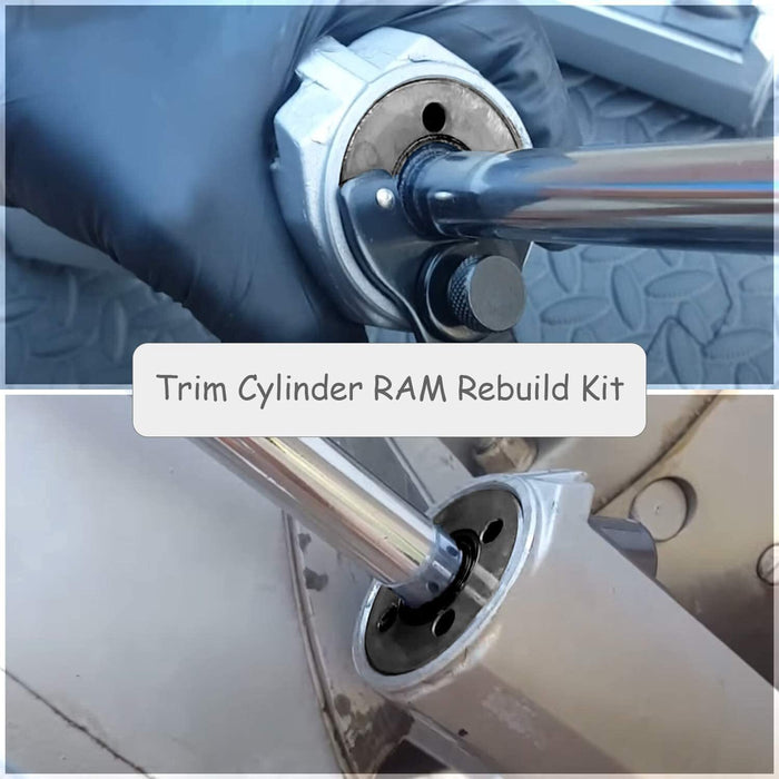 DURAFORCE 1Pcs Trim Tilt Cylinder RAM End Cap Rebuild/Repair Kit for Volvo Penta 290 DP SP