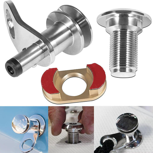 DURAFORCE 3/8 Inch Marine Stainless Steel Quick Release Boat Fender Kit Mount Holder Kit