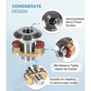 DURAFORCE 3/8 Inch Marine Stainless Steel Quick Release Boat Fender Kit Mount Holder Kit