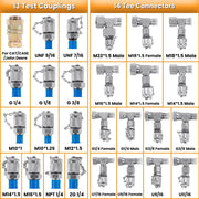 DURAFORCE for Caterpillar Hydraulic Pressure Test Kit 5 Gauge 5Hose 13Coupling 14Connector