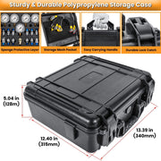 DURAFORCE for Caterpillar Hydraulic Pressure Test Kit 5 Gauge 5Hose 13Coupling 14Connector