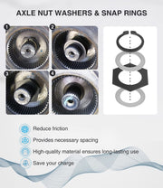DURAFORCE For 98-04 Ford F250 F350 Excursion Thrust Washer Snap Ring Kit 50 60 Super Duty