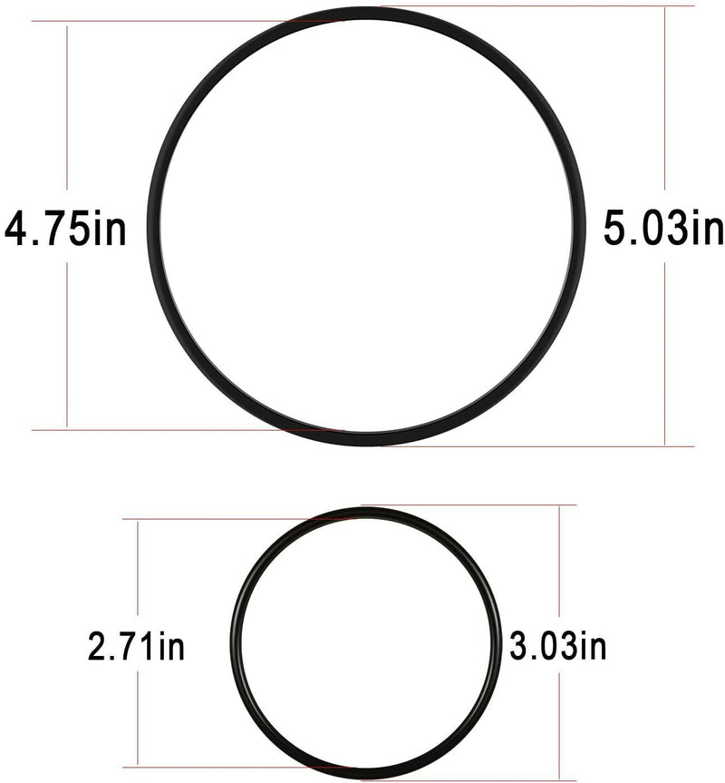 DURAFORCE 385310151 O-Ring Kit for Sealand/Dometic S Series & T Series Pumps 2PCS