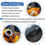 DURAFORCE Floor Jack Seal Repair Kit for Lincoln Walker Model 93642 All Series B C E 2 Ton