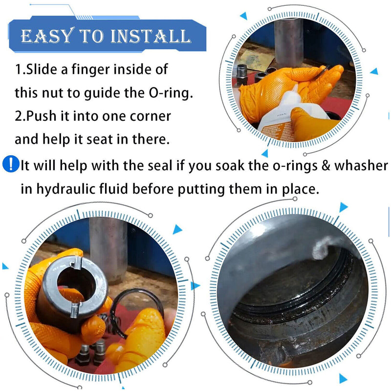 DURAFORCE Floor Jack Seal Repair Kit for Lincoln Walker Model 93642 All Series B C E 2 Ton