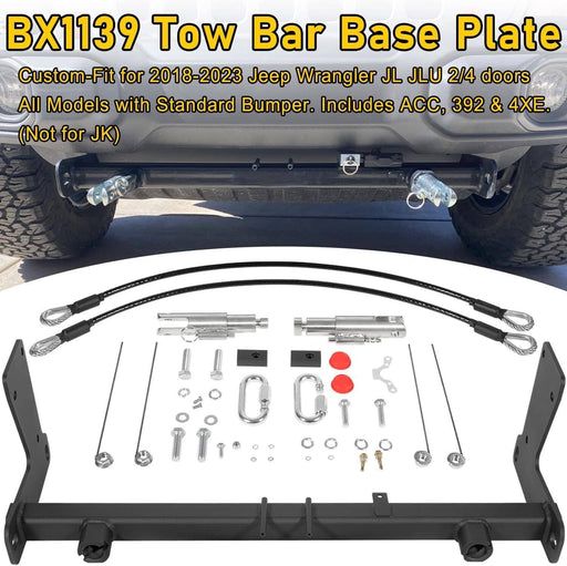 DURAFORCE BX1139 Tow Bar Base Plate Tow Bar Bracket for Jeep Wrangler JL JLU 2018-2024