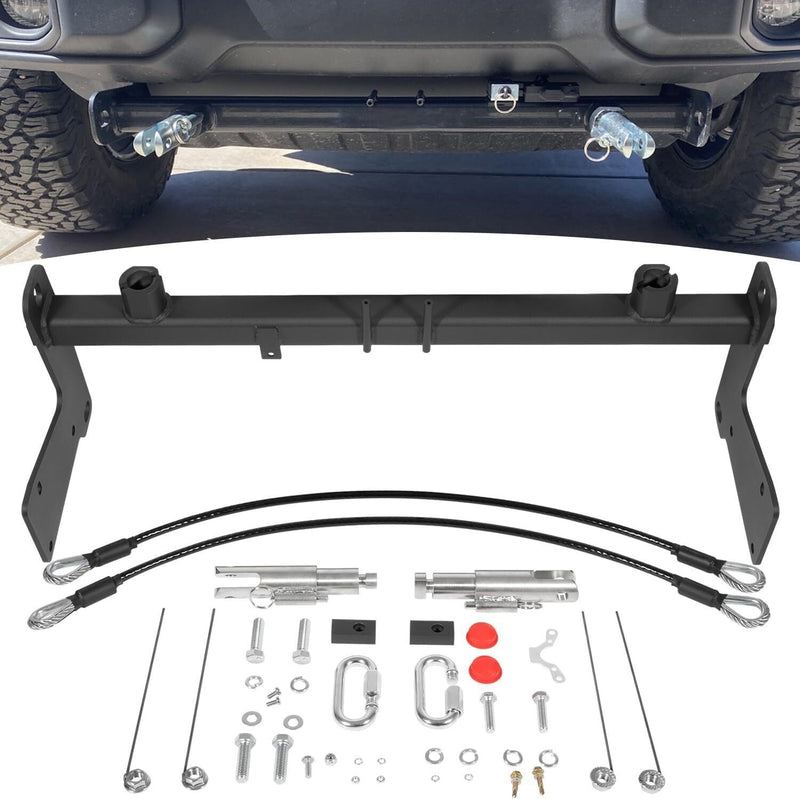 DURAFORCE BX1139 Tow Bar Base Plate Tow Bar Bracket for Jeep Wrangler JL JLU 2018-2024
