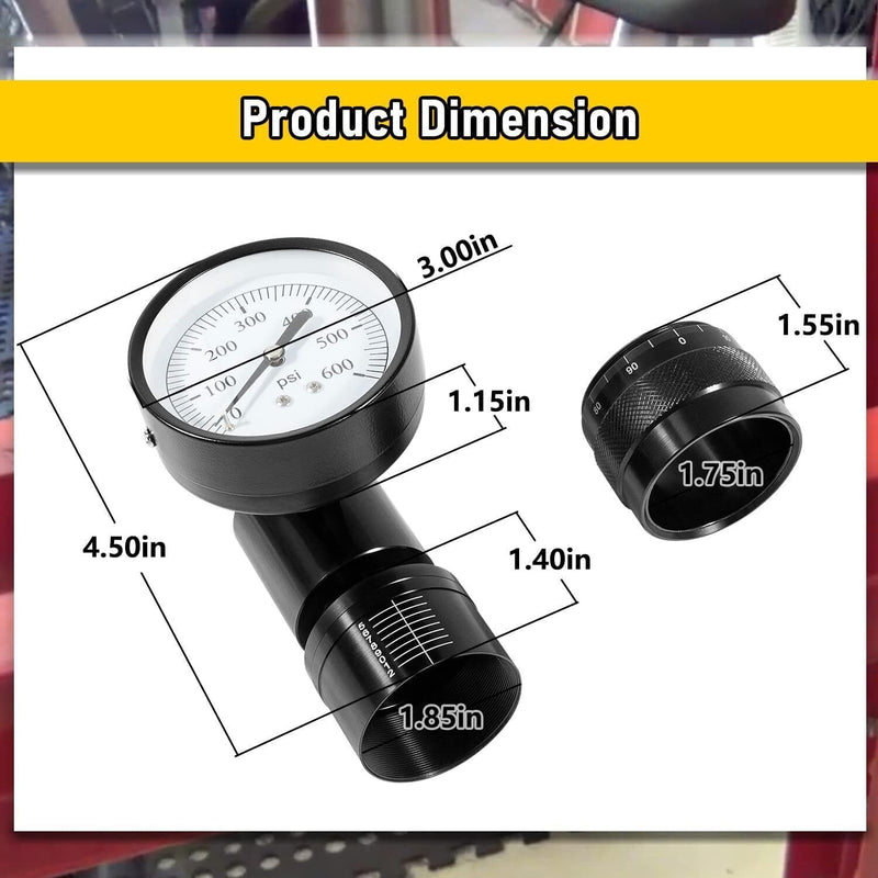 DURAFORCE 66841 Mini Valve Spring Tester Measuring Combo with Height Micrometer for Vise