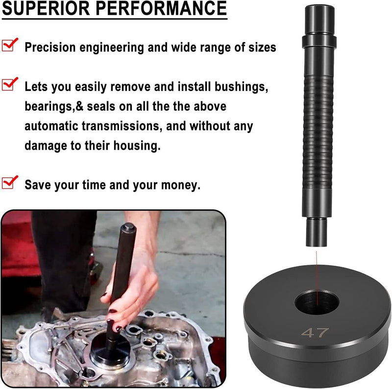 DURAFORCE T-0220-39 Master Bushing Driver Set for Chrysler GM Ford Transmissions Bushing