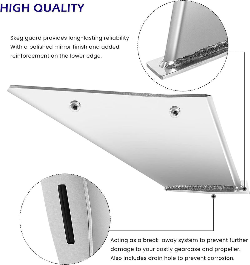 DURAFORCE 27051 Skeg Guard Protector Safe-Skeg For Mercury Mercruiser Bravo 1, 3 1990-2023