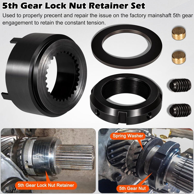 DURAFORCE 5th Gear Lock Nut Retainer Kit for Dodge Cummins NV4500 Transmission 1994-2004