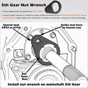 DURAFORCE 5th Gear Lock Nut Retainer Kit for Dodge Cummins NV4500 Transmission 1994-2004