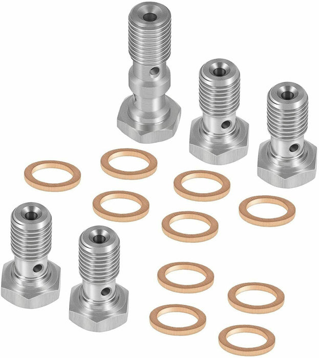 DURAFORCE Steel Braided Front & Rear Brake Lines For 1987-2006 Yamaha Banshee 350 YFZ350