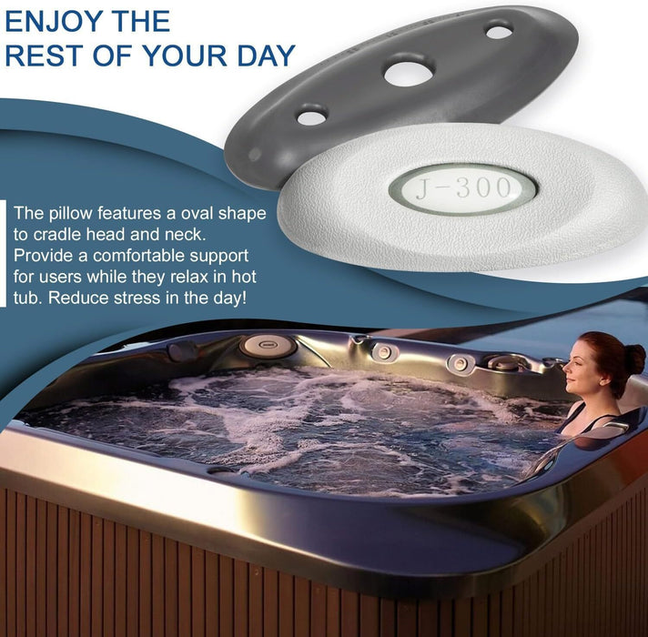 DURAFORCE 2472-824 Spa Oval Pillow Insert + Back Mount for 2004–2018 Jacuzzi J-300 Series