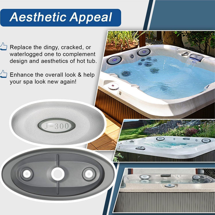 DURAFORCE 2472-824 Spa Oval Pillow Insert + Back Mount for 2004–2018 Jacuzzi J-300 Series