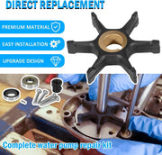 DURAFORCE 382296 Outboard Water Pump Impeller Rebuild Kit for Evinrude Johnson 9.5hp 10hp