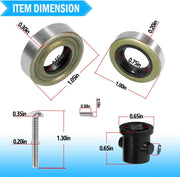 DURAFORCE 382296 Outboard Water Pump Impeller Rebuild Kit for Evinrude Johnson 9.5hp 10hp