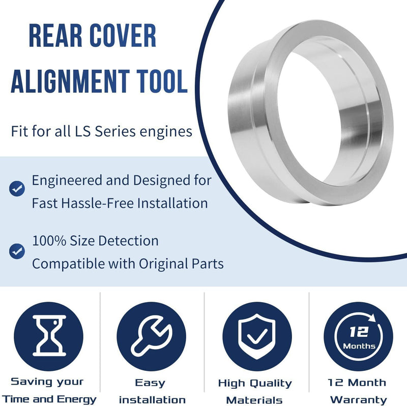 DURAFORCE For LS 5.3 5.7 6.0 GM Gen III IV Rear Main Cover Alignment Tool Seal Installer