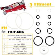DURAFORCE Floor Jack Seal Repair kit for Costco Arcan Dual Pump Plunger 3 or 3 1/4 Ton