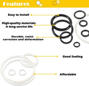 DURAFORCE Floor Jack Seal Repair kit for Costco Arcan Dual Pump Plunger 3 or 3 1/4 Ton