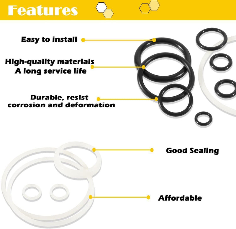 DURAFORCE Floor Jack Seal Repair kit for Costco Arcan Dual Pump Plunger 3 or 3 1/4 Ton