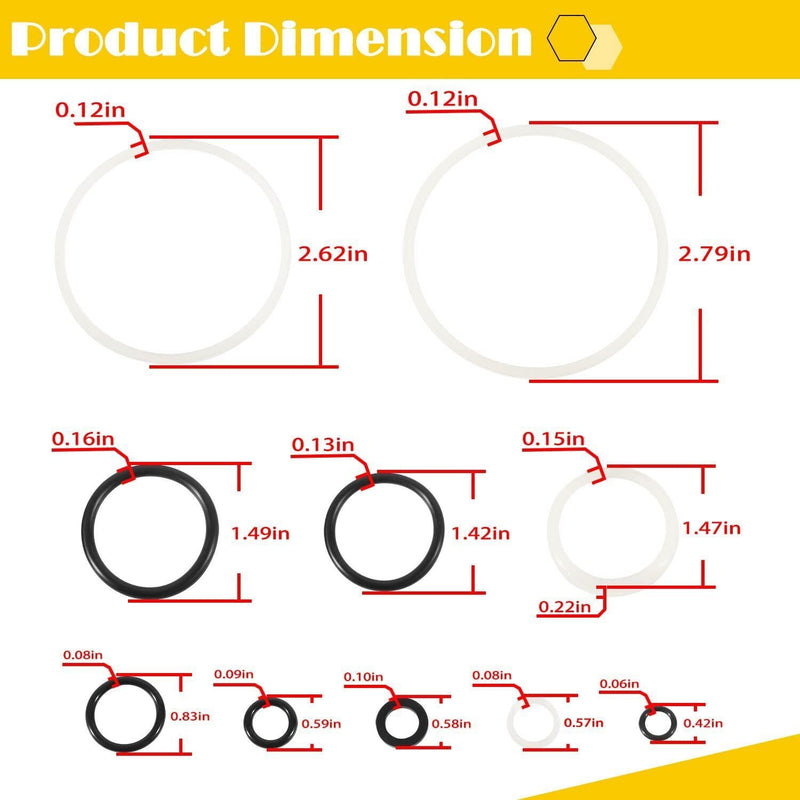 DURAFORCE Floor Jack Seal Repair kit for Costco Arcan Dual Pump Plunger 3 or 3 1/4 Ton