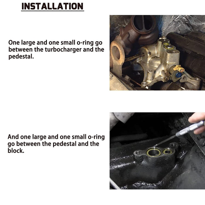 DURAFORCE O-Ring Seal Gasket Kit For 1994-2003 Ford 7.3L PowerStroke Diesel Turbo Pedestal