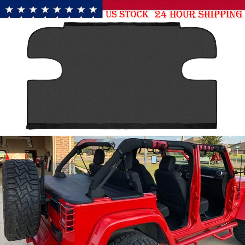 DURAFORCE Cargo Cover Tonneau Cover Shield for 2007-2018 Jeep Wrangler JK Unlimited 4-Door