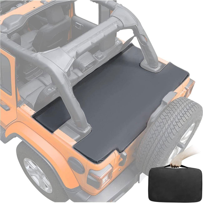 DURAFORCE Cargo Cover Tonneau Cover Shield for 2007-2018 Jeep Wrangler JK Unlimited 4-Door