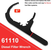 DURAFORCE 6" 61110 Diesel Fuel Filter Wrench For Davco Paccar Kenworth Peterbilt Cummins