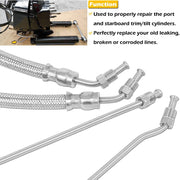 DURAFORCE Trim Tilt Hydraulic Ram Cylinder Hose Kit Fits Mercruiser Alpha One I Gen I & II