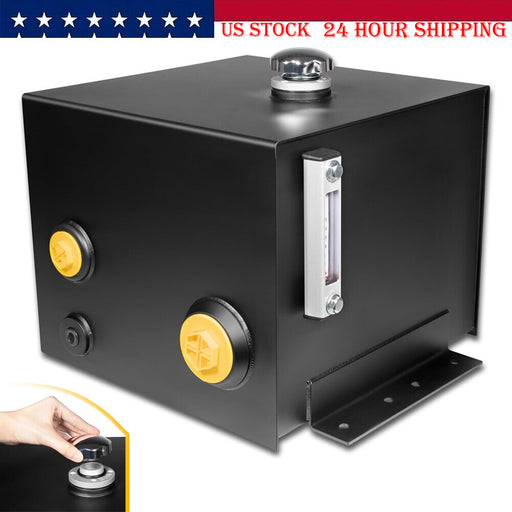 DURAFORCE 7-Gallon Hydraulic Fluid Reservoir Tank 14 Gauge Steel for Hydraulic Systems