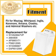 DURAFORCE 2 Set W10528947 Washer Drive Hub Kit for Whirlpool Maytag Kenmore AP5665171
