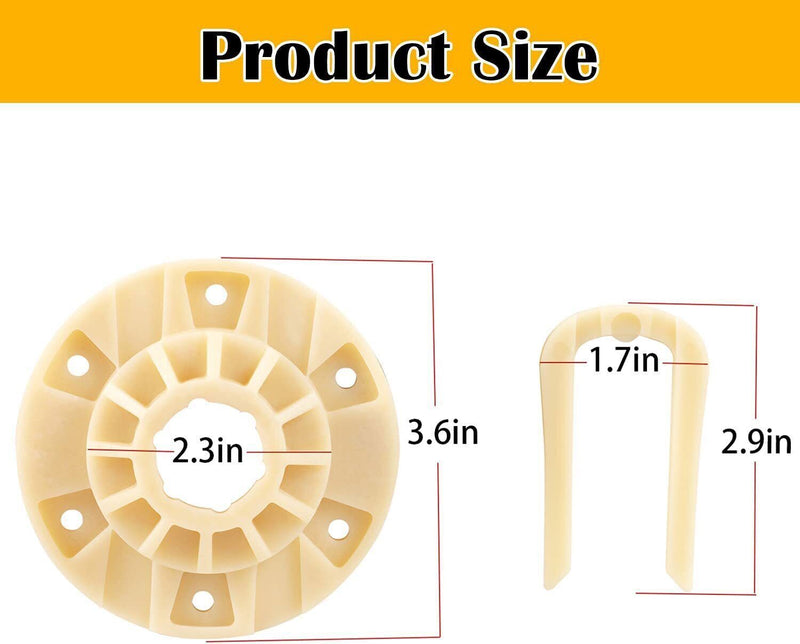 DURAFORCE 2 Set W10528947 Washer Drive Hub Kit for Whirlpool Maytag Kenmore AP5665171